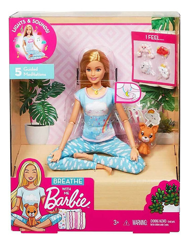 Barbie Gnk01 Muñeco De Meditación Aliento Conmigo