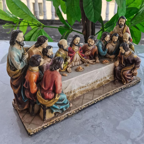 Resina La Estatua Decorativa De La Última Cena Para La
