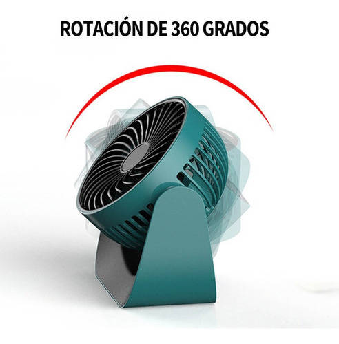 Ventilador De Piso Y Escritorio Pequeño Recargable P/oficina