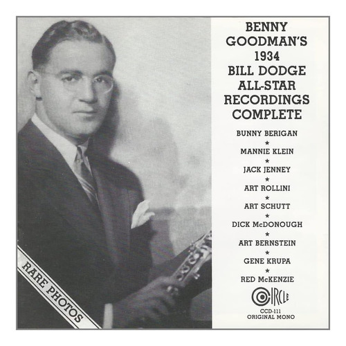 Cd:1934 Bill Dodge All-star Recordings Complete