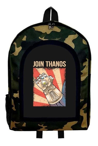 Mochila Camuflada Thanos Nueva Colección Modelo 58