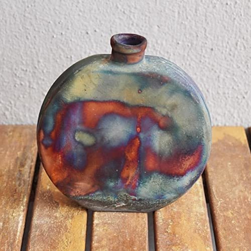 Kumo - Jarrón De Cerámica Raku  Raaquu Basics Hecho A Mano 