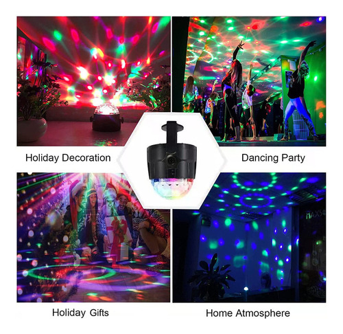Luces De Baile De Efecto Proyectado Control Remoto Cumpleaño