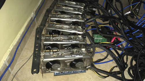 Rig De Mineração Criptomoeda Bitcoin 4 Gpus Alto Desempenho