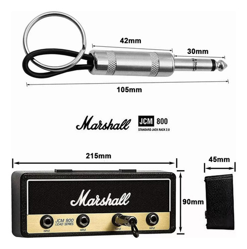 Koo Organizador De Porta-chaves De Parede Marshall Com 4