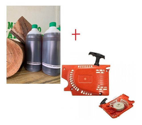 Arranque Para Motosierra + Aceite Cadena