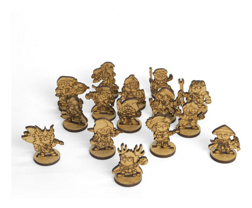 Kit De Miniaturas Funko Personagens Para Rpg D&d Em Mdf