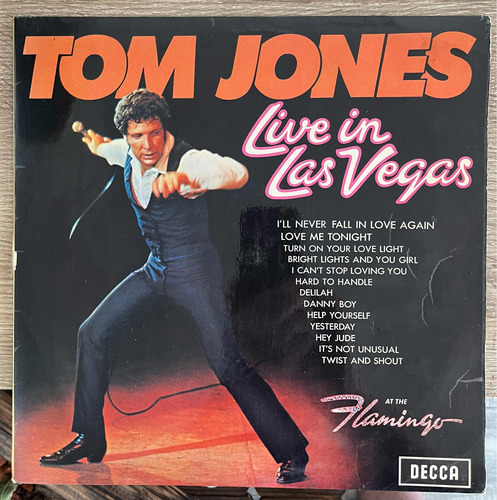 Tom Jones Live In Las Vegas Disco Vinilo