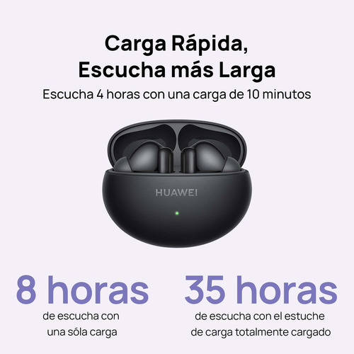 Fone De Ouvido Sem Fio, Huawei Freebuds 6i, Branco Cor Branco mármore