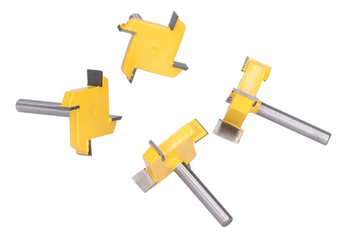 Broca Para Fresadora De Superficie Vástago De 1/4 4 Flauta