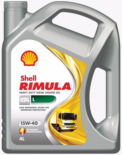 Aceite Rimula R4 15w40 Bidon 4l Lubricante Motor Shell