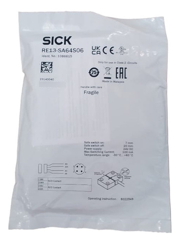 Sick Re13-sa64s06 Proximity Safe Switch