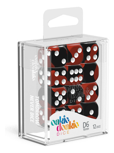 Oakie Doakie - D6 Dice 16 Mm Glow In The Dark (12 Dados) -