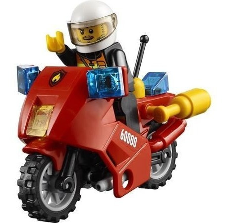 Motocicleta De Fuego Ciudad Set Lego 60000