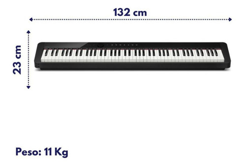 Imagem 7 de 8 de Piano Casio Privia Digital Preto Bluetooth Px-s1000bkc2-br