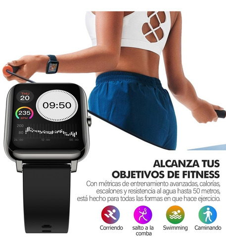 Imagen 5 de 8 de Reloj Inteligente Deportivo Impermeable Con Bluetooth