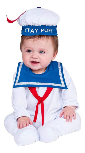 Rubie's Baby Ghostbusters Classic Stay Puft Costume Romper, 