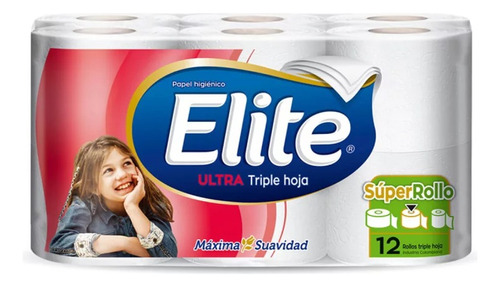 Papel Higienico Elite Triple Hoja X 12 Und