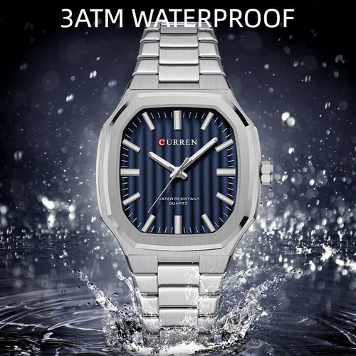 Relojes Impermeables De Acero Inoxidable Curren8458 Fashion