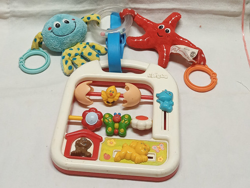 Juego Didáctico Chicco + Peluche Tira De Cochecito