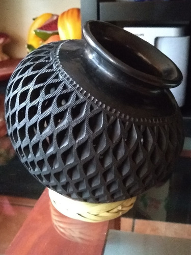 Imagen 1 de 5 de Barro Negro Vasija Oaxaca 100% Artesanal