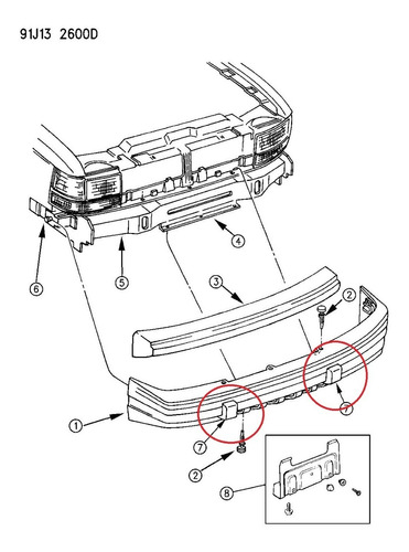 Bumper De Parachoque Delantero Lh-rh Grand Cherokee Zj 93/96