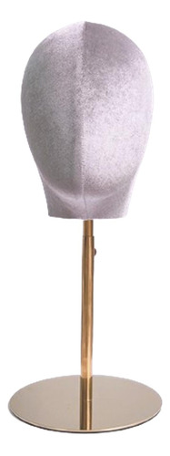 Maniquí De Cabeza De Sombrero Modelo De Exhibición Dorado
