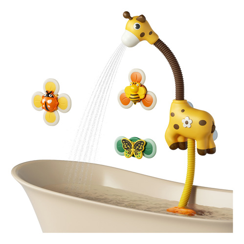 Sprinkler Toys Con Forma De Jirafa, Agua De Baño Para Bebés,