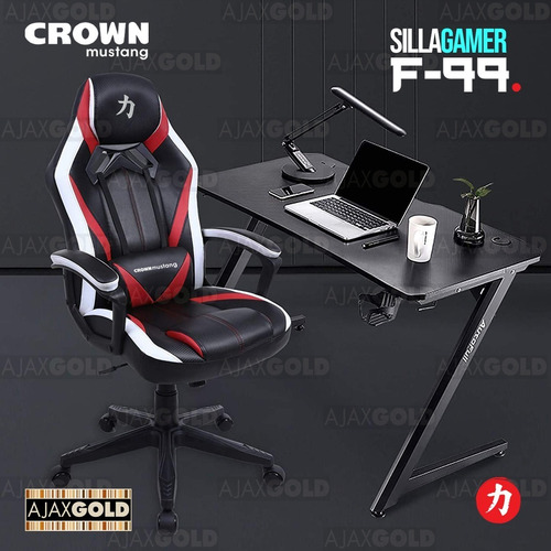 Imagen 8 de 10 de Silla Gamer Escritorio Sillon Ergonomica Con Cuero Sintetico