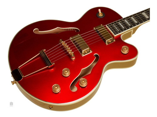 Guitarra EpiPhone Uptown Kat Es Ruby Red Metallic Semi Acust