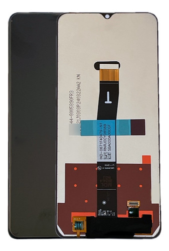 Tela Display Touch Lcd Compativel Redmi 12c Top + Pelicula Cor Preto