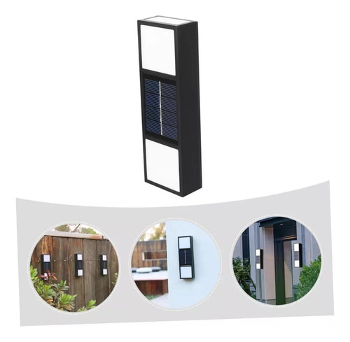 Pack X2 Lampara Led Aplique Solar Foco Reflector Exterior 5w