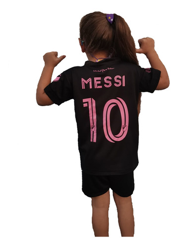 Equipo Camiseta Y Short Messi Para Niños