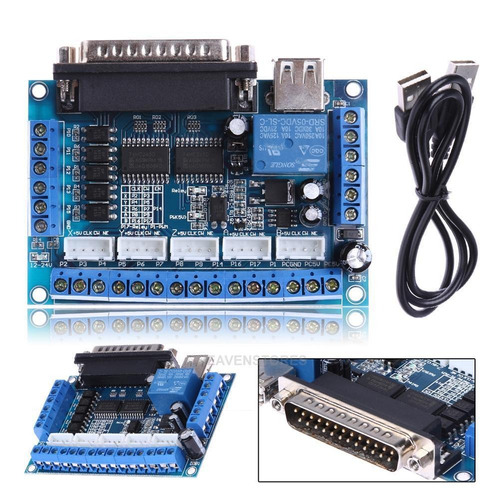 Mach3 Cnc Stepping Motor Controlador Interfaz Adaptador Pci 