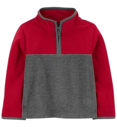 Carter´s  Buzo Micro Polar. Rojo Y Gris.  5t (chico)