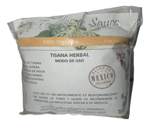 Flor De Sauco Orgánica Té 100 Grs Productos Tenango