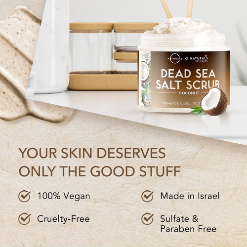 Scrub O Naturals Óleo De Coco Esfoliante E Sal Do Mar Morto