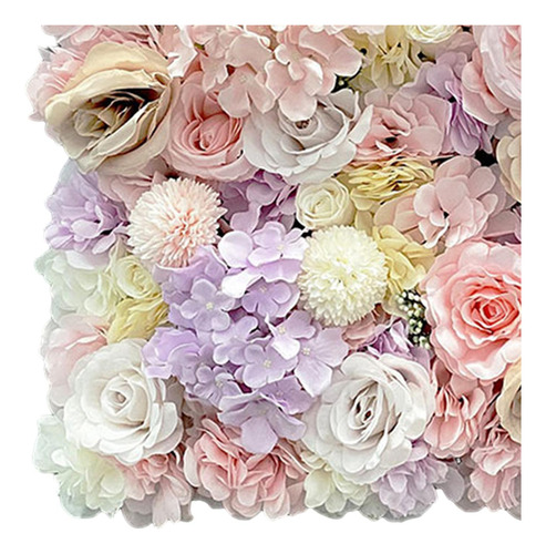 Panel De Pared Con Flores Artificiales En Tonos Estilo A