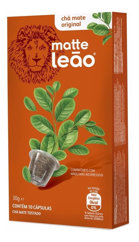 Chá Leão Capsula - Mate Original 10 Unid.