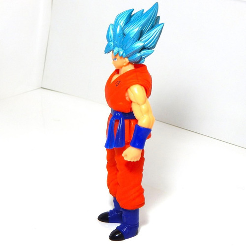 Figura Goku Dragon Ball Super Sayayin Dios Blue Luz Led 27cm