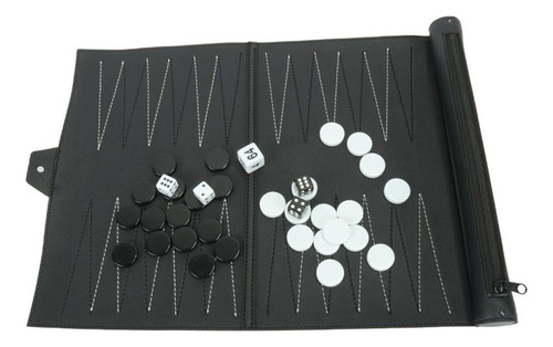 Classic Portable Family Pu Leather Roll-up Tournament