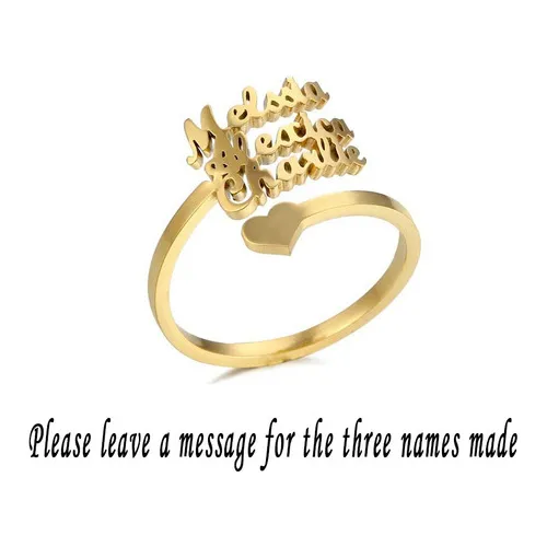 Anillos Personalizados Con Doble Nombre Para Mujer R Persona
