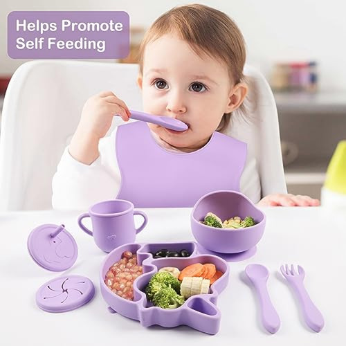 Baberos De Silicona Qualyon- Set De Alimentación De Silicona