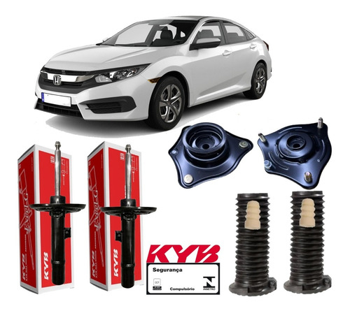 Kit Amortecedor Dianteiro Kyb Civic G10 2018 2019 2020 2021