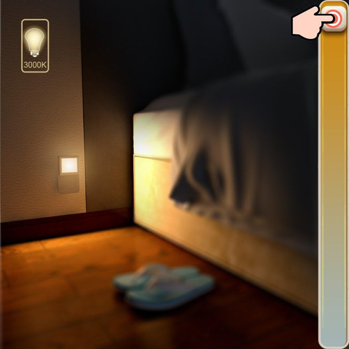 Luz Nocturna Led Regulable Enchufable Maz-tek Con Pantalla A