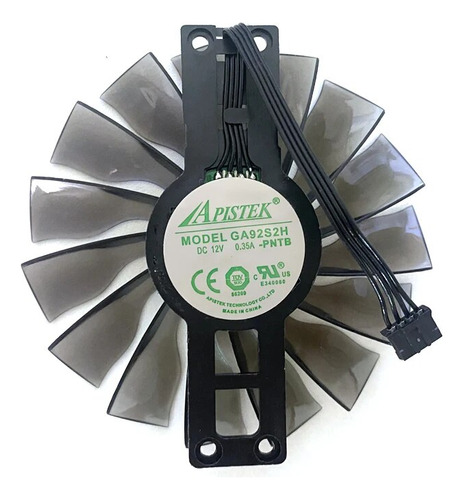 Diy 90mm Ga92s2h 4pin Vga Gtx 1060 Stormx Fan For Palit