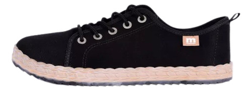 Nuevas Zapatillas Urbanas Moleca Acordonadas Mujer Negro