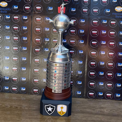 Miniatura Taça Libertadores Botafogo 2024 + Quadro Botafogo