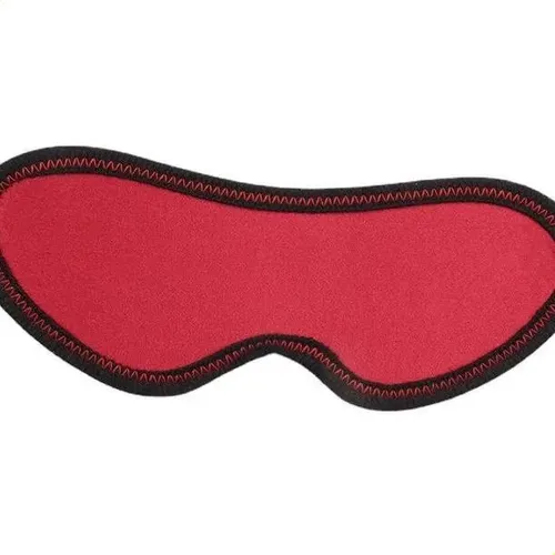 Red Alternative Sex Toy With Two-tone Handcuffs