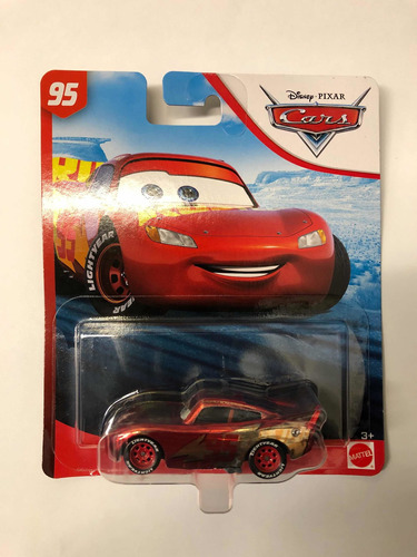 Carrito Disney Pixar Cars Rayo Mcqueen Rust-eze Dorado
